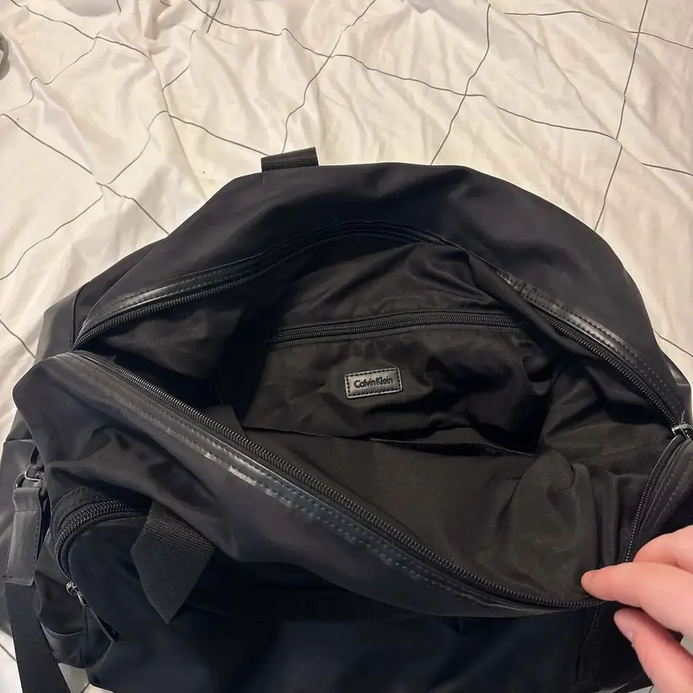 CALVIN KLEIN Cotton Nylon Duffle Bag BLACK